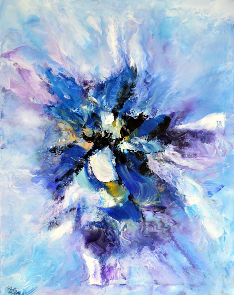 Blue mystery 92x73 cm
